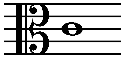 Alto Clef with middle C